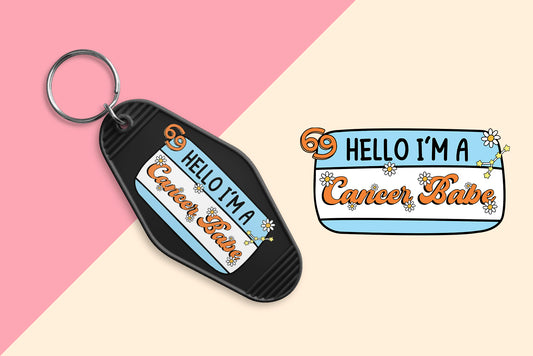 Cancer Babe - Set of 6 (Motel Keychain UV DTF)