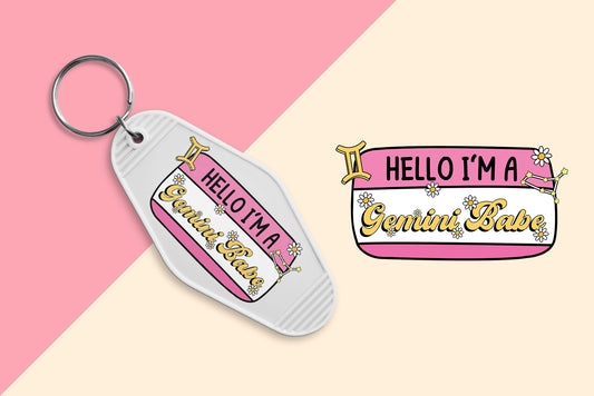 Gemini Babe - Set of 6 (Motel Keychain UV DTF)