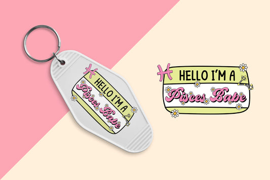 Pisces Babes - Set of 6 (Motel Keychain UV DTF)