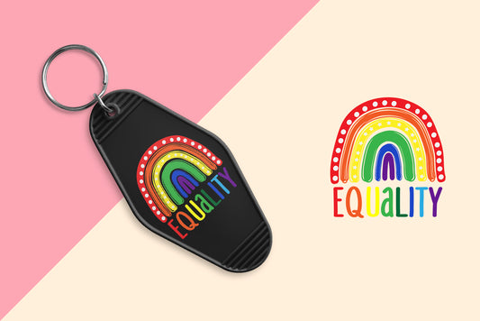 Equality Rainbow - Set of 6 (Motel Keychain UV DTF)
