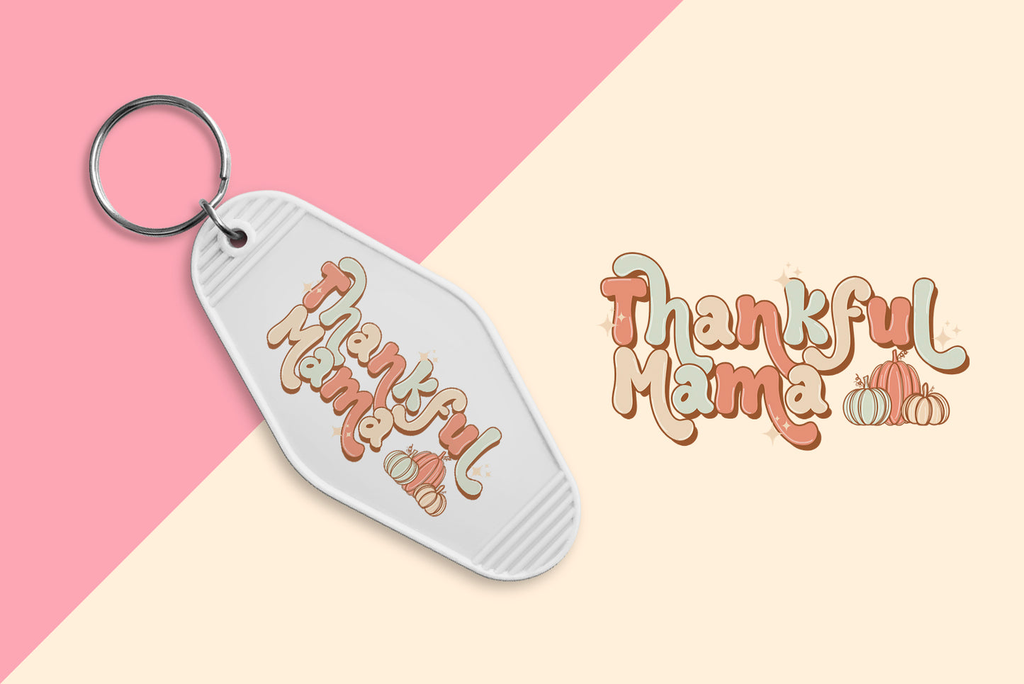 Thankful Mama - Set of 6 (Motel Keychain UV DTF)