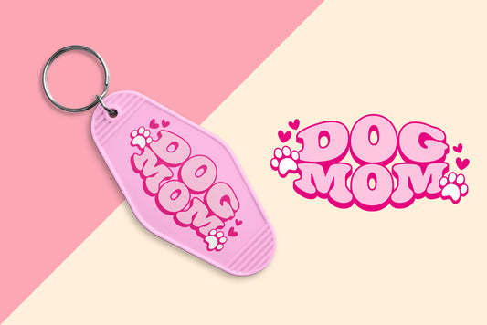 Pink Dog Mom - Set of 6 (Motel Keychain UV DTF)