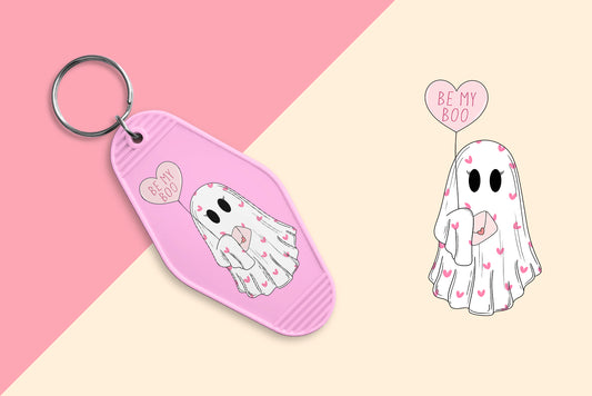 Be My Boo Ghost - Set of 6 (Motel Keychain UV DTF)