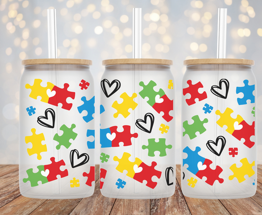 Puzzle- 16oz Cup Wrap