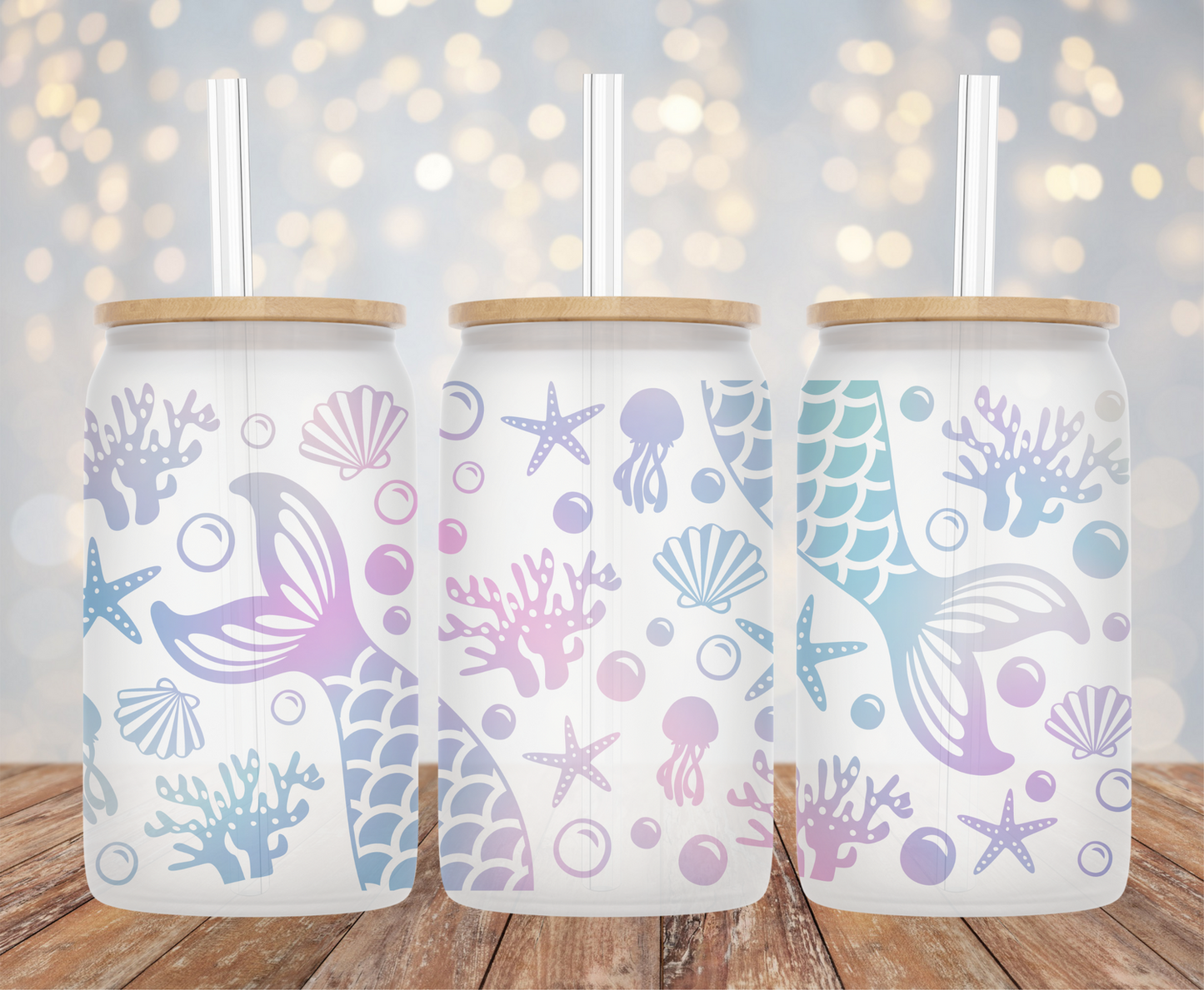 Mermaid- 16oz Cup Wrap