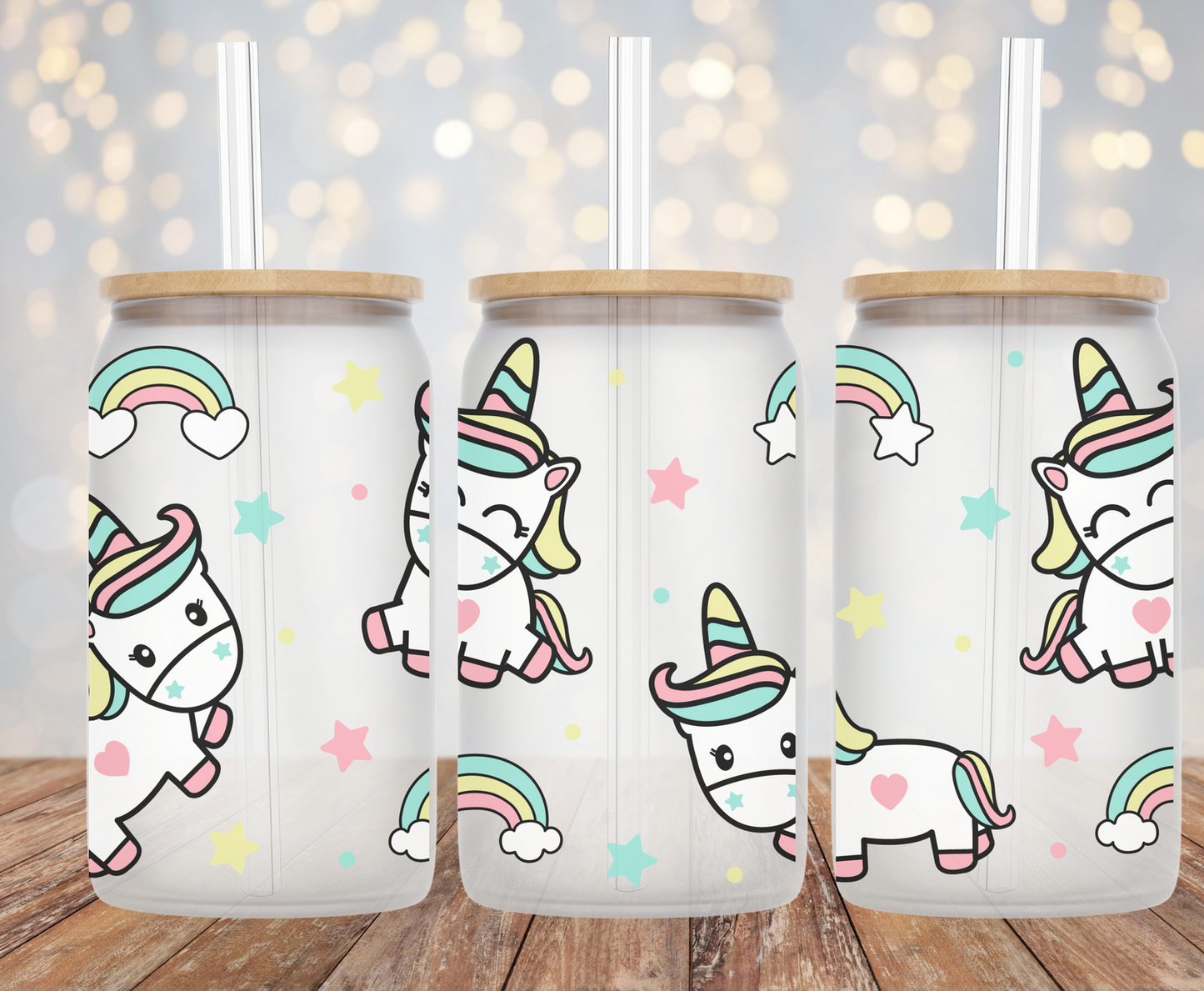 Happy Unicorn - 16oz Cup Wrap