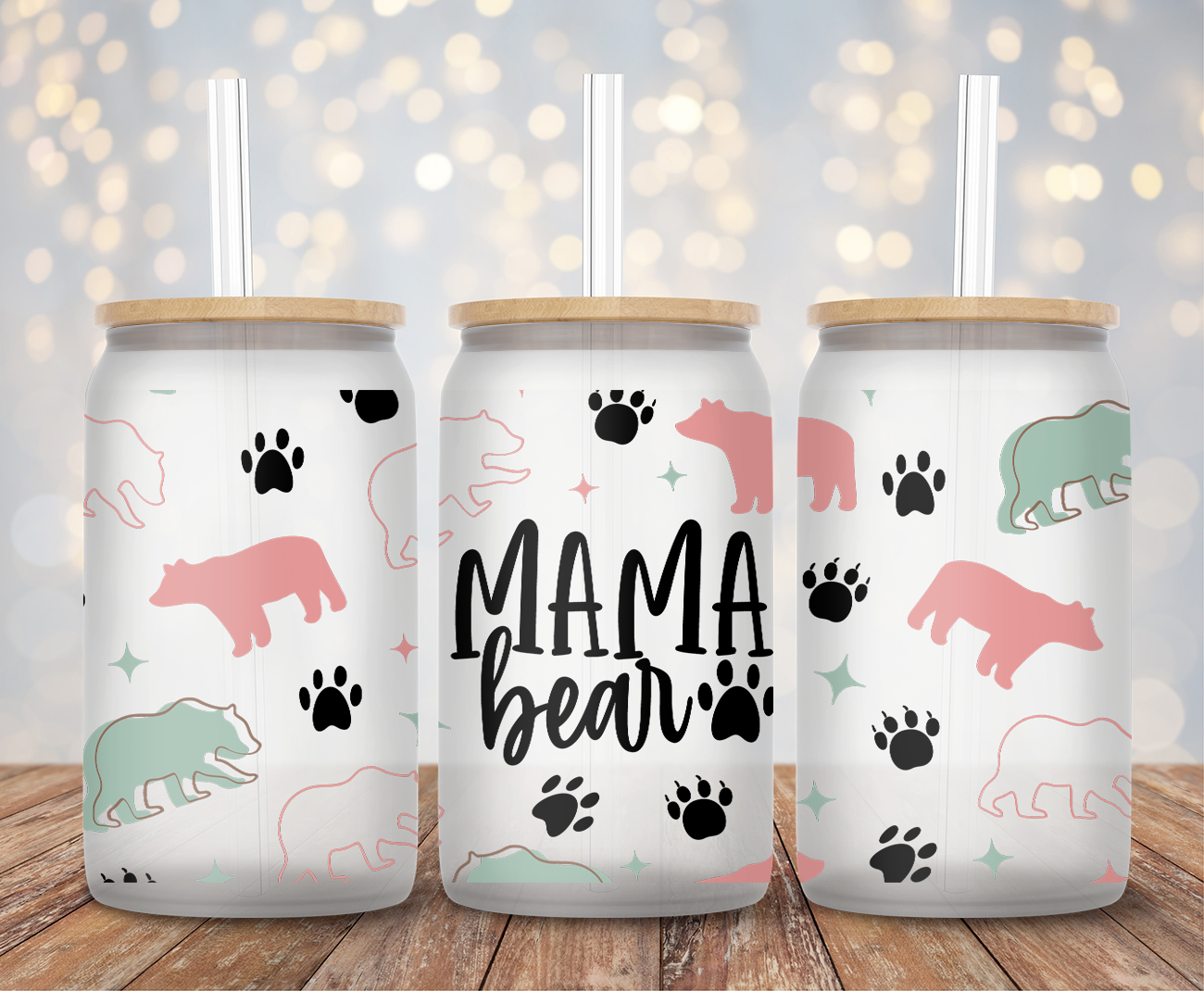 Mama Bear - 16oz Cup Wrap