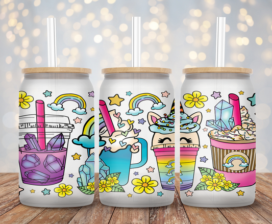 Magical Unicorn - 16oz Cup Wrap