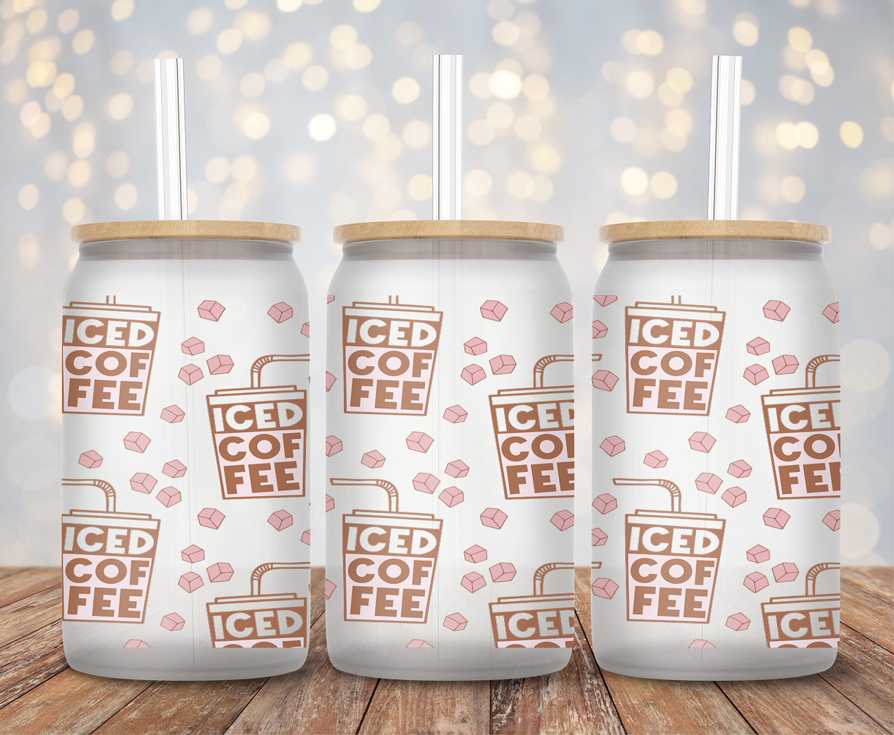 Iced Coffee Lover- 16oz Cup Wrap