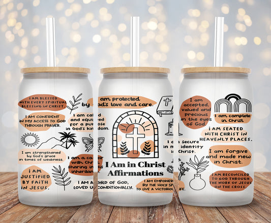 Christ Affirmations - 16oz Cup Wrap