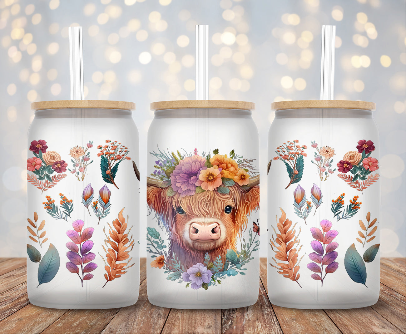 Highland Cow - 16oz Cup Wrap