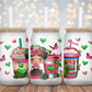 Pink Leopard Cafecito Y Chisme - 16oz Cup Wrap