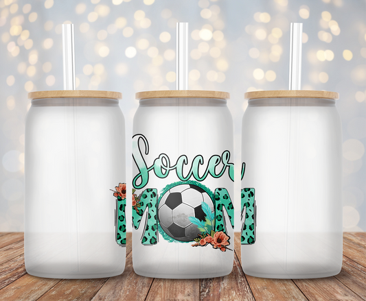 Floral Soccer Mom - Decal