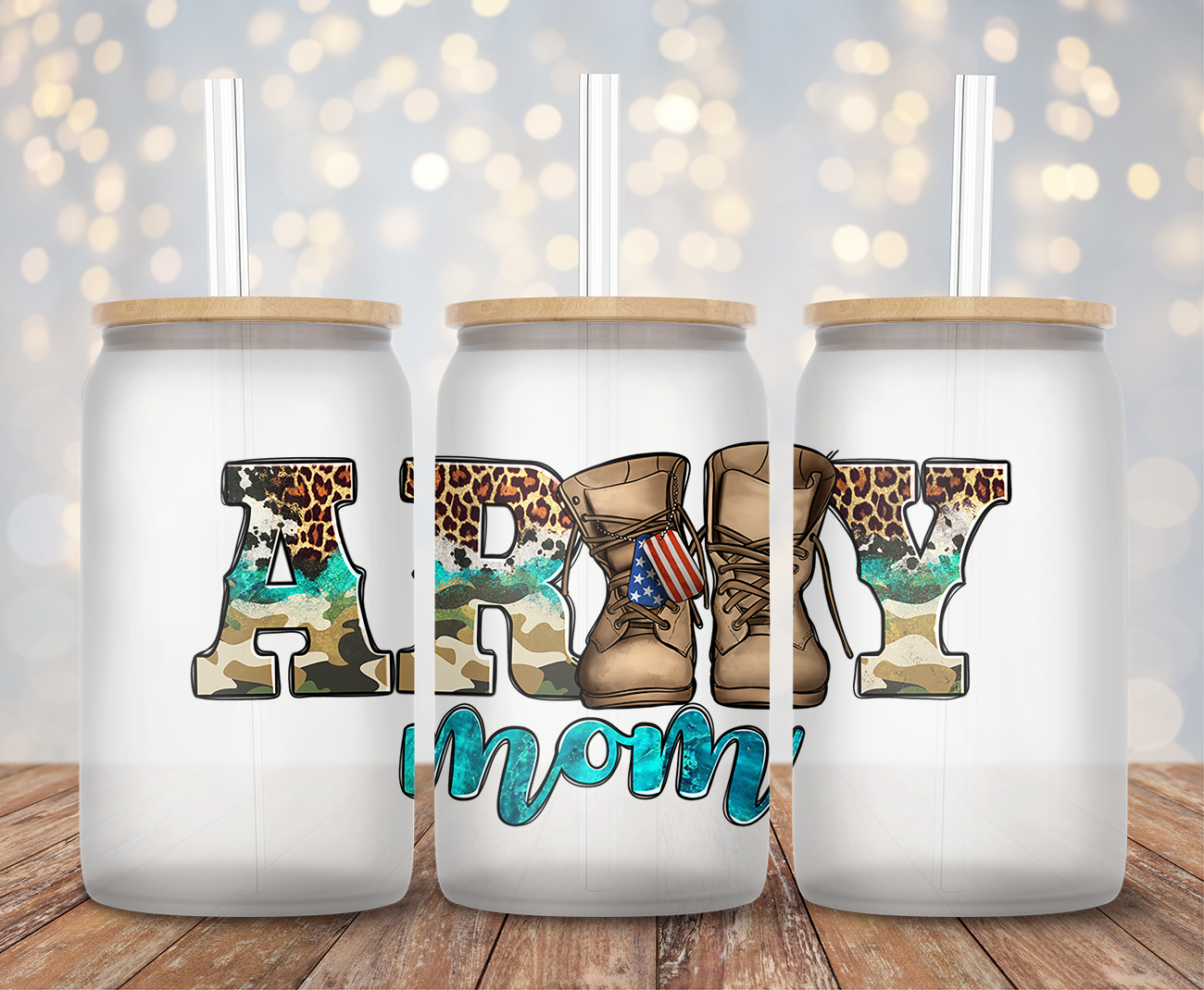 Army Mom Boots - Decal