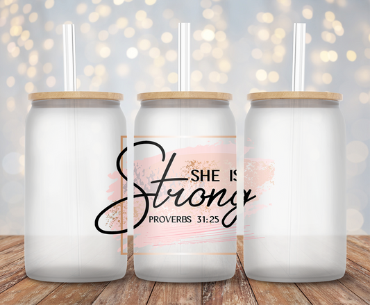 She is Strong (Pink)- Decal