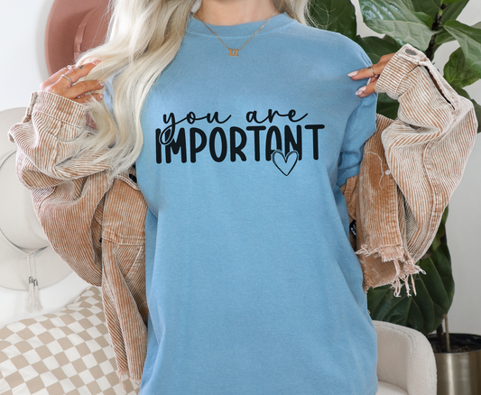 You Are Important -  Full Color Transfer