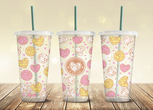 Cafecito Hearts - 240z Cold Cup Wrap