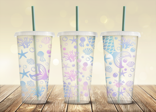 Mermaid - 240z Cold Cup Wrap