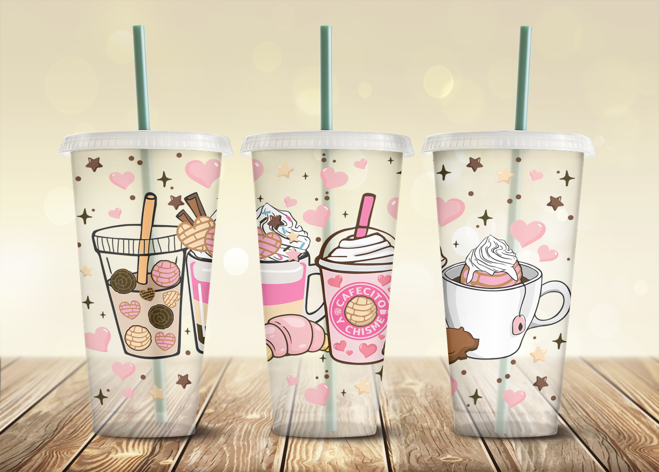 Cafecito Y Chisme Starbucks Cold Cup Ice Coffee Cup Reusable 