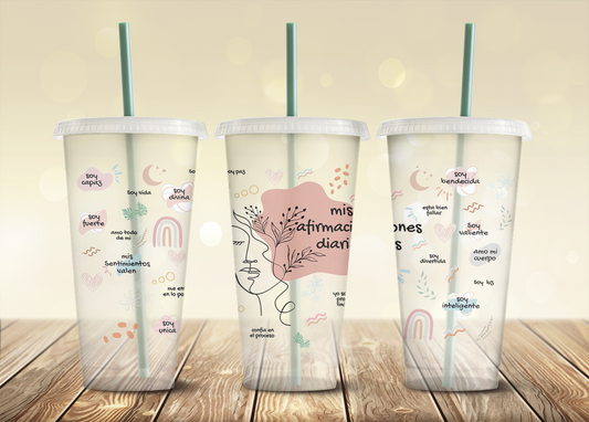 Spanish Affirmation - 24oz Cold Cup Wrap