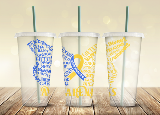 Down Syndrome Awareness - 24oz Cold Cup Wrap