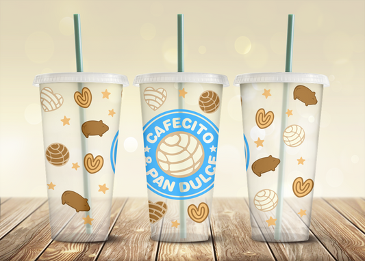 Blue Cafecito - 24oz Cold Cup Wrap